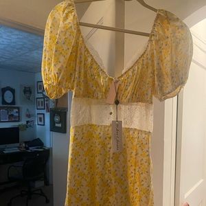 For love and lemons mini dress floral